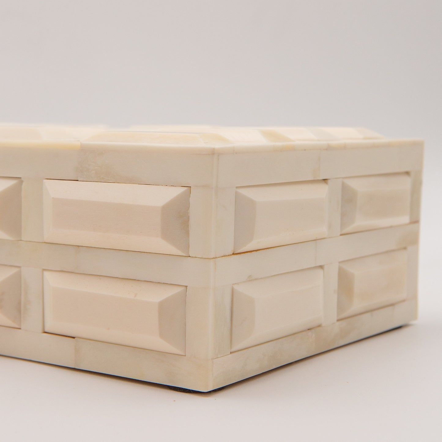 Carved Ivory Bone Box