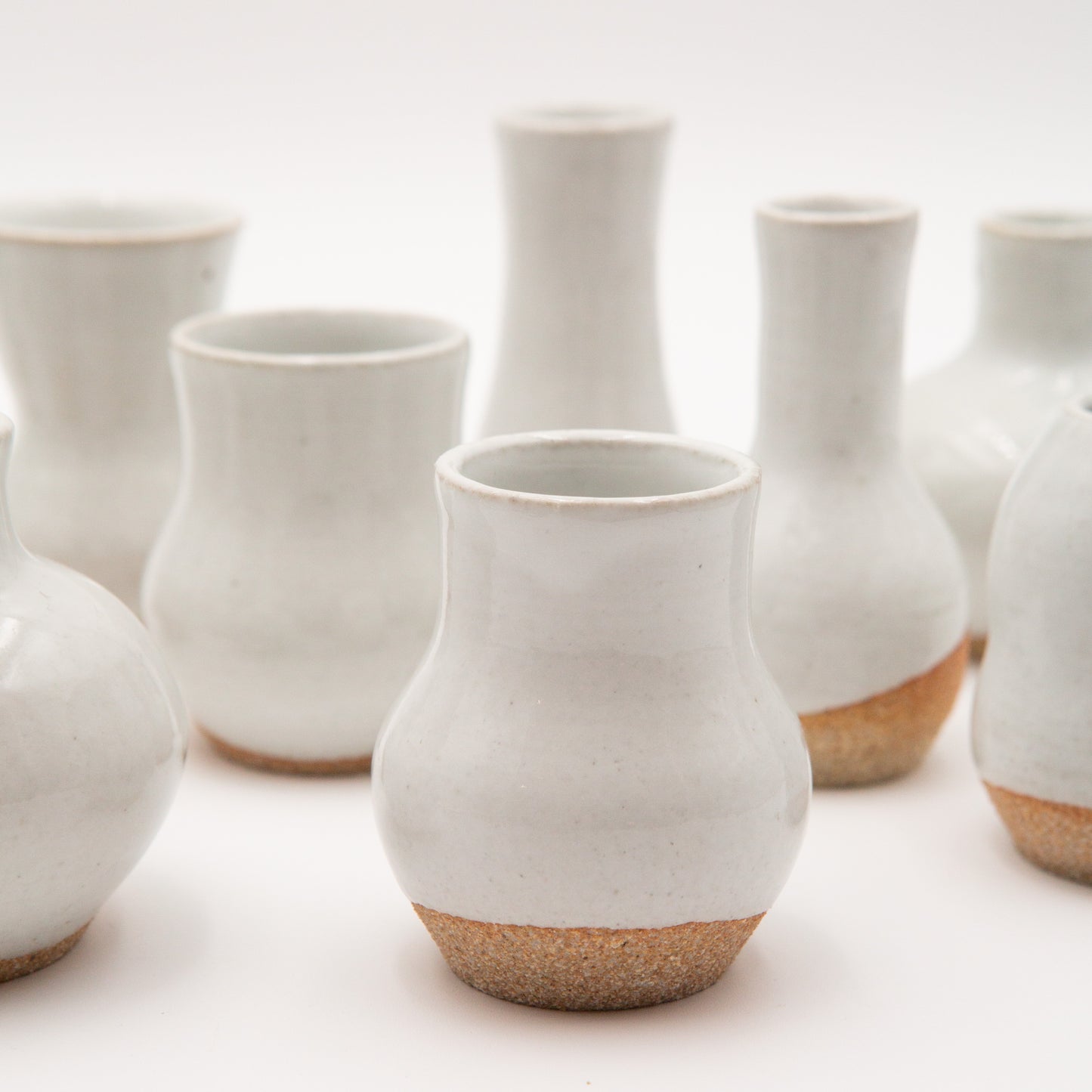 Sara Pilchman Ceramics | Tiny Pots - White
