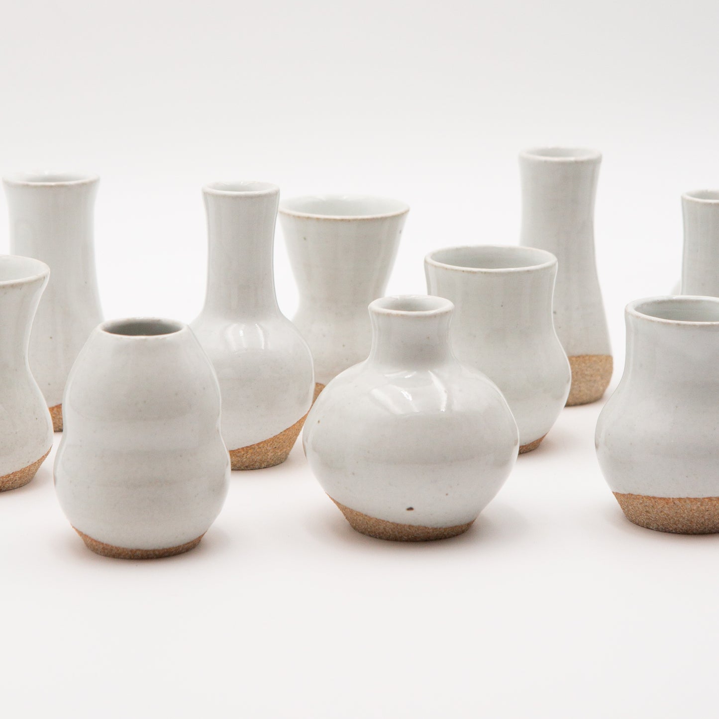 Sara Pilchman Ceramics | Tiny Pots - White