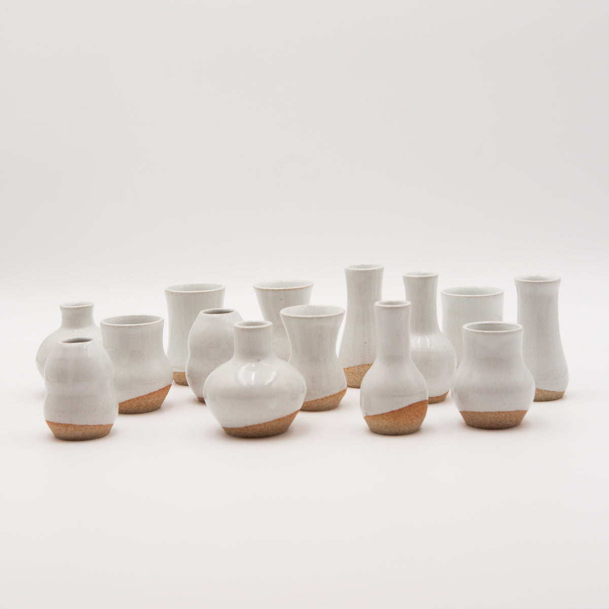 Sara Pilchman Ceramics | Tiny Pots - White