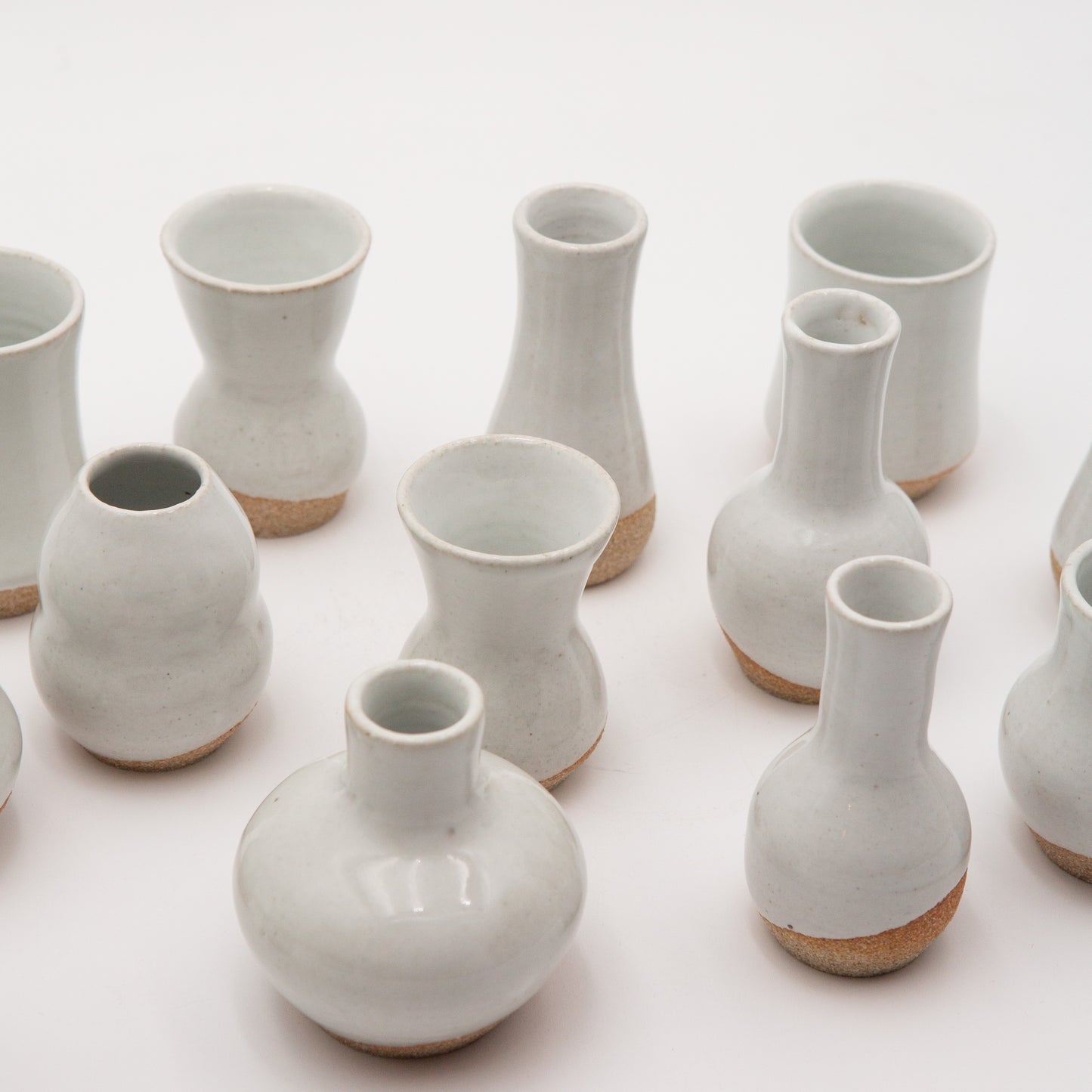 Sara Pilchman Ceramics | Tiny Pots - White