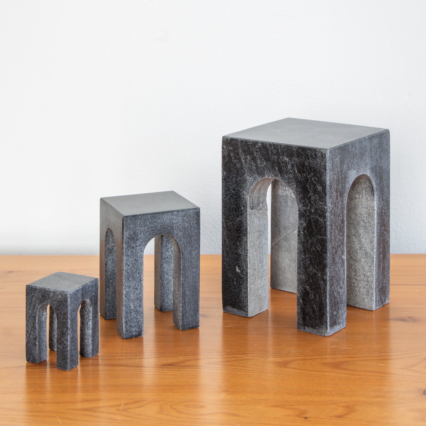 Gejst | Arkis Black Marble Sculptures - Set of 3