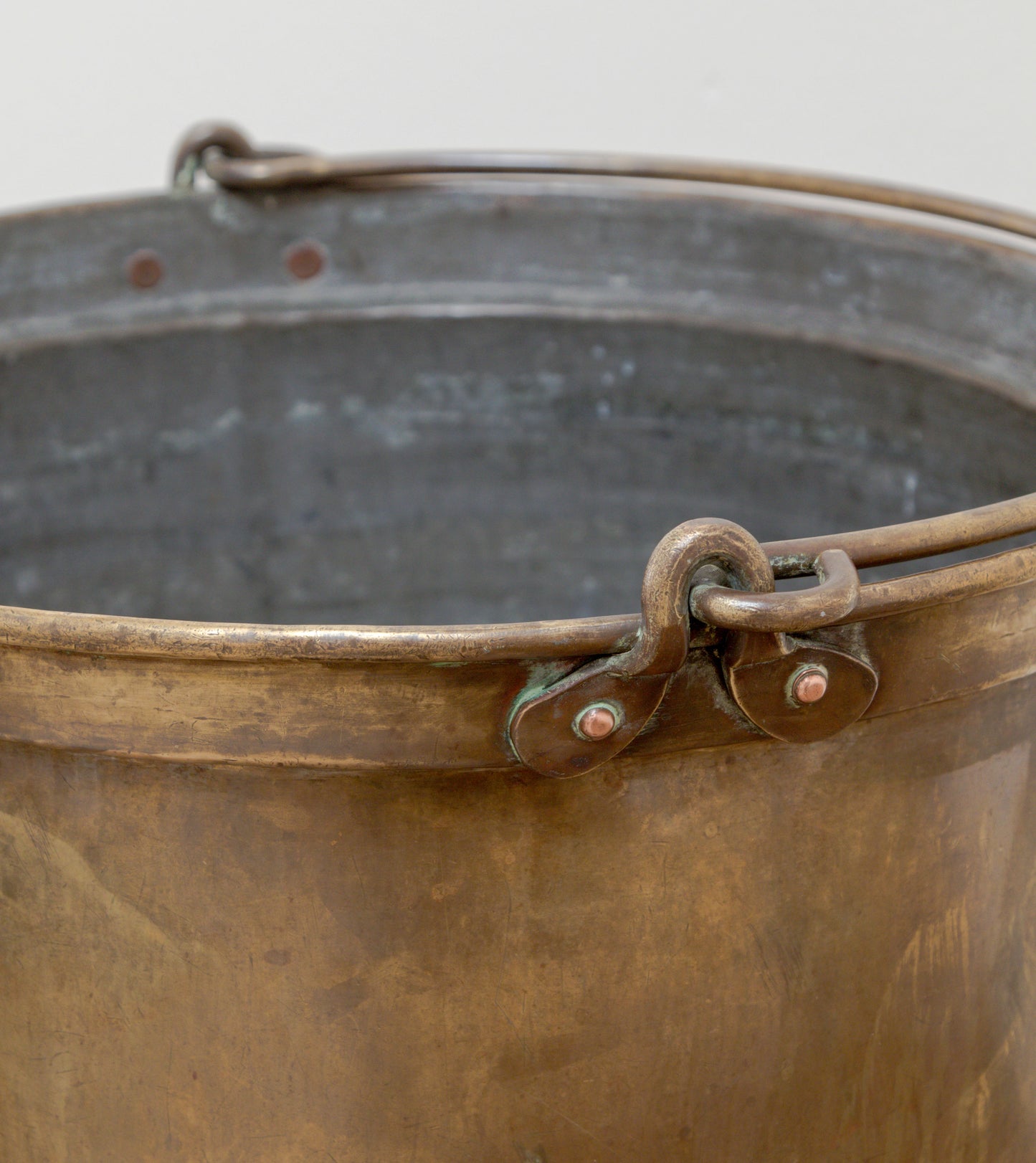 Patinated Brass Bucket