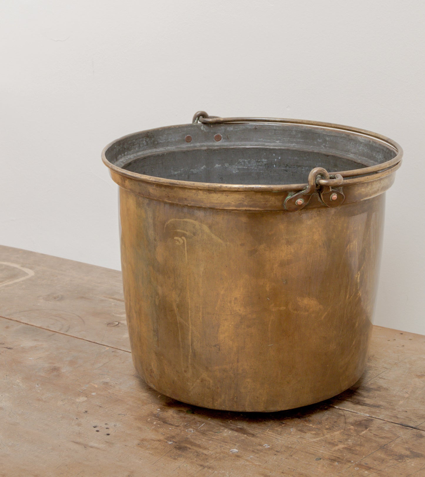 Patinated Brass Bucket