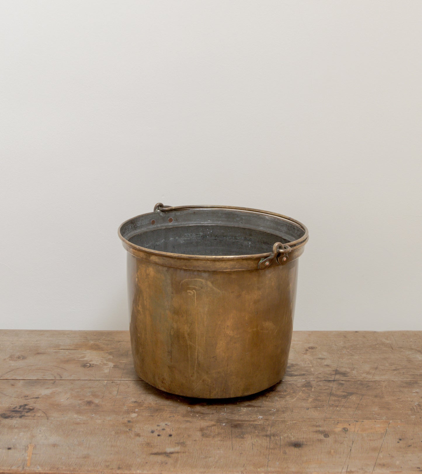 Patinated Brass Bucket