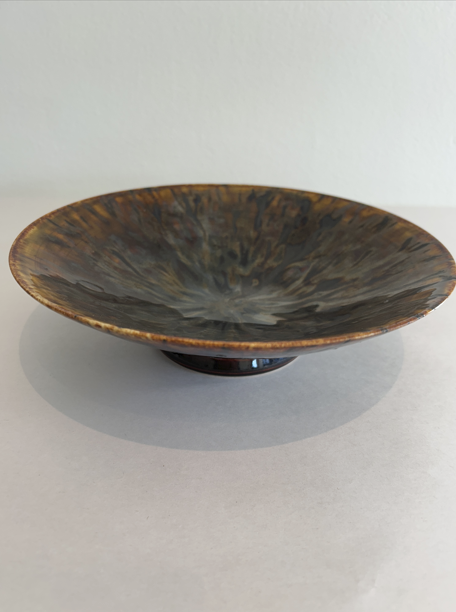 Lukas Weyandt | Caramel Glaze Shallow Stoneware Bowl