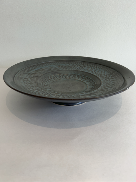 Lukas Weyandt | Gray Textured Shallow Bowl